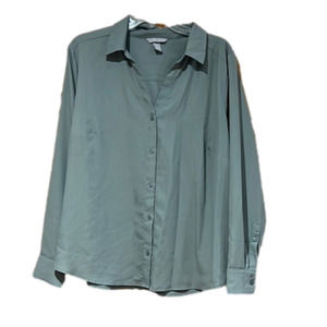 H&M Collared Long Sleeve Button Down Dress Shirt Size XL